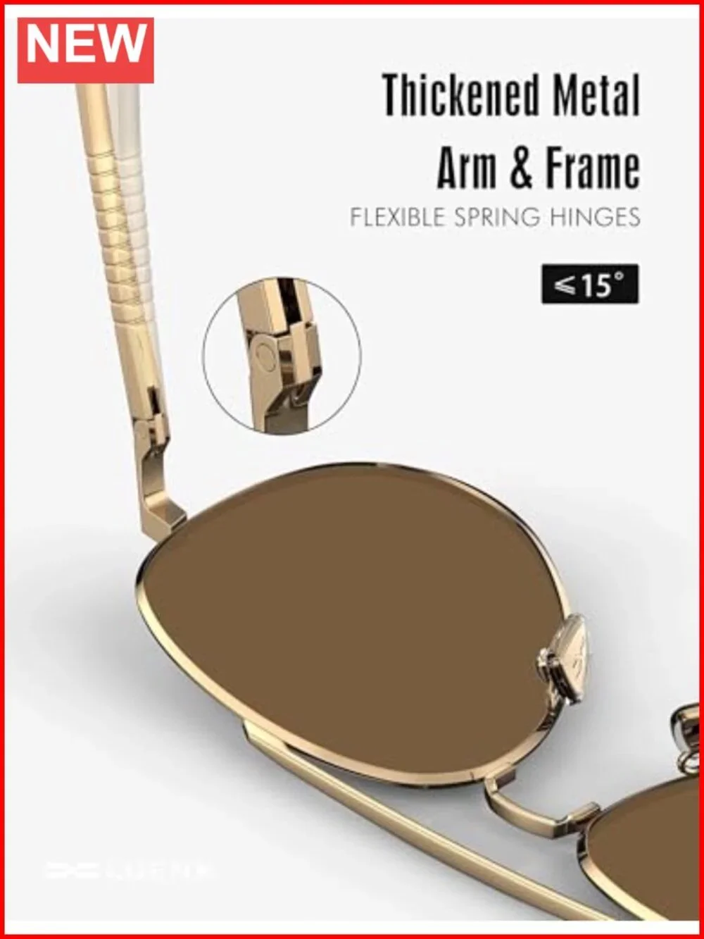 Polarized Aviator Sunglasses UV400 Protection Driving Metal Frame